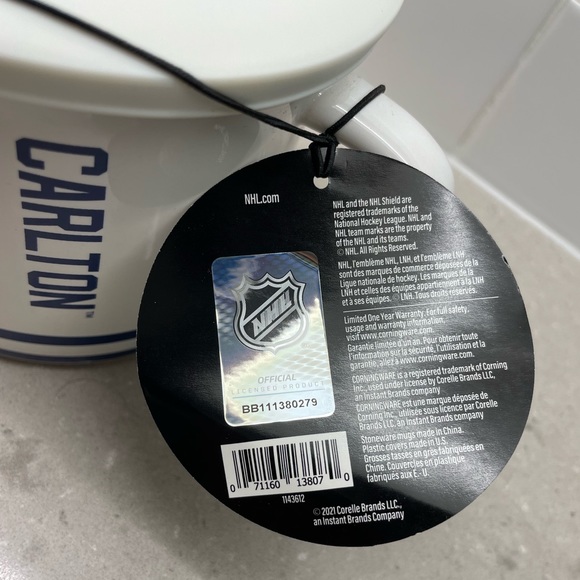 Official NHL Toronto Maple Leafs Carlton the Bear Mascot Corningware Meal Mug - Picture 5 of 13